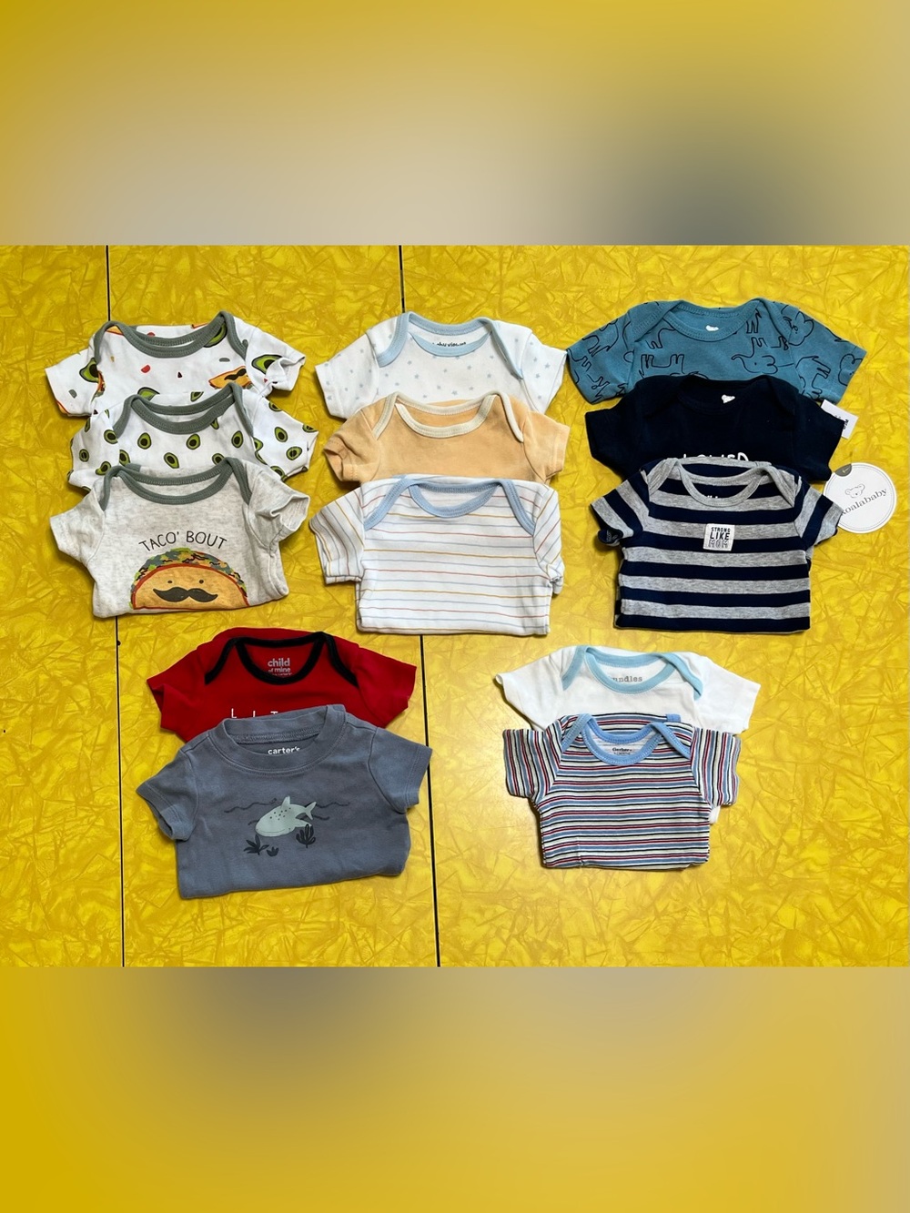 Short-Sleeve Baby Bodysuit Lot